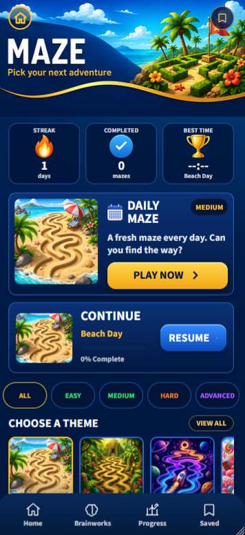 Maze Trials home
