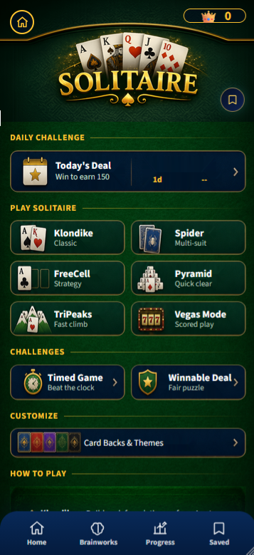 Play Studio solitaire